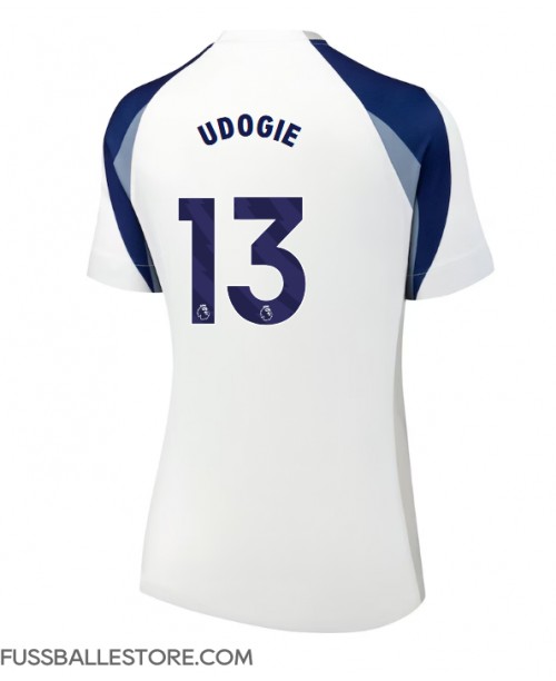 Günstige Tottenham Hotspur Destiny Udogie #13 Heimtrikot Damen 2025-26 Kurzarm Günstige Tottenham Hotspur Destiny Udogie #13 Heimtrikot Damen 2025-26 Kurzarm